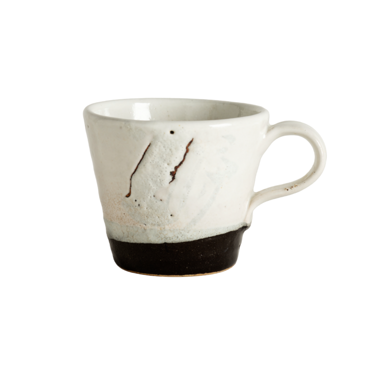 Brown enamel vase