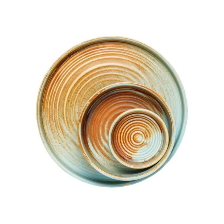 Brown enamel vase