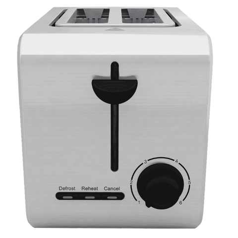 VAVSEA 2-Slice Compact Meatl Toaster, Black