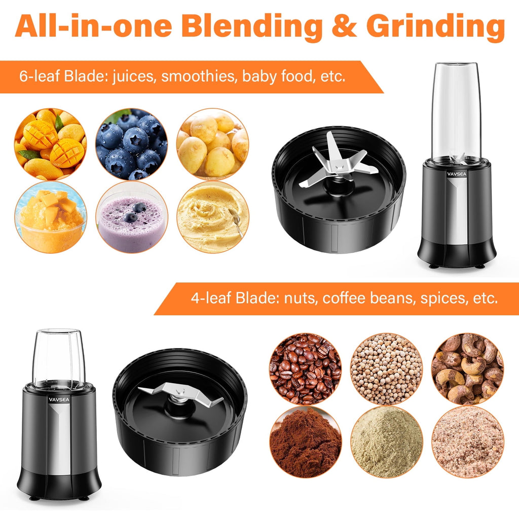 VAVSEA 1200W Kitchen Blenders Mixer Grinder Blender for Smoothies and Shakes