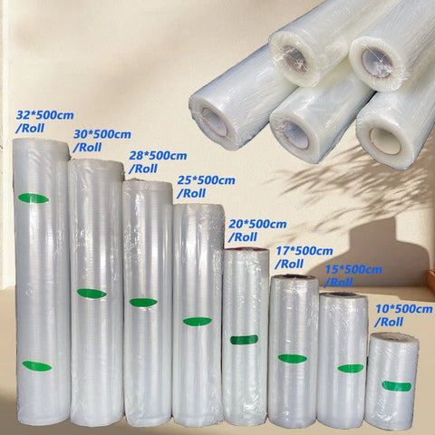 VAVSEA 3 Rolls Vacuum Sealer Bags, Food Vacuum Heat-Seal Rolls Vacuum Sealed Bags